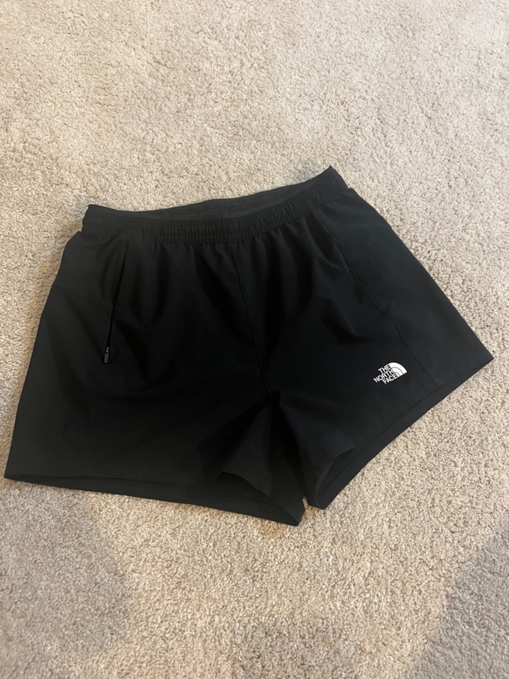 The North Face Black Active Shorts with White Logo